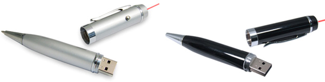 USB pen with laser pointer