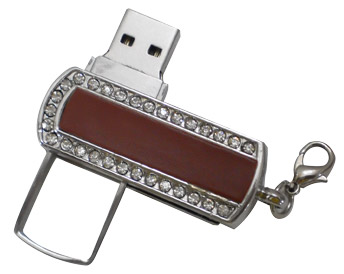Leather diamond USB